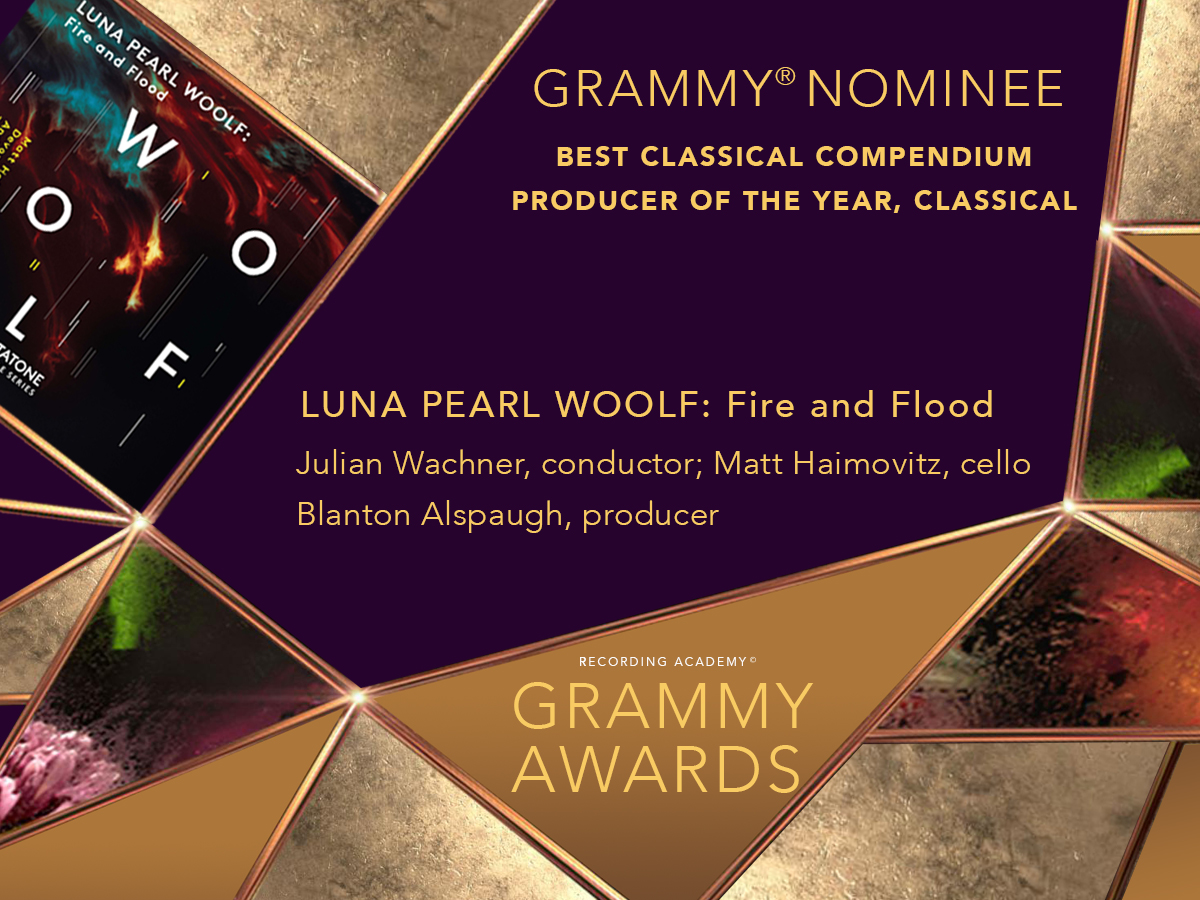 LUNA PEARL WOOLF: Fire and Flood Nominated for 2021 GRAMMY Award